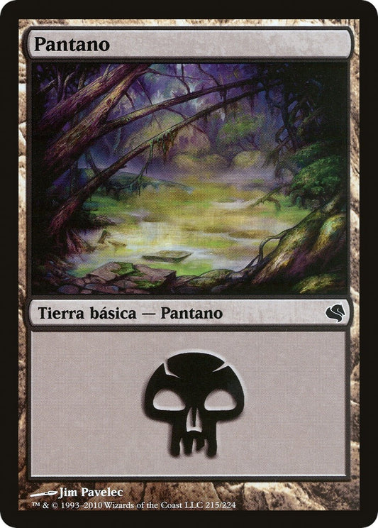 Image for Swamp (Spanish) - "Pantano" (215) (215) (Magic Encyclopedia 2011 (Salvat)) - Magic: The Gathering