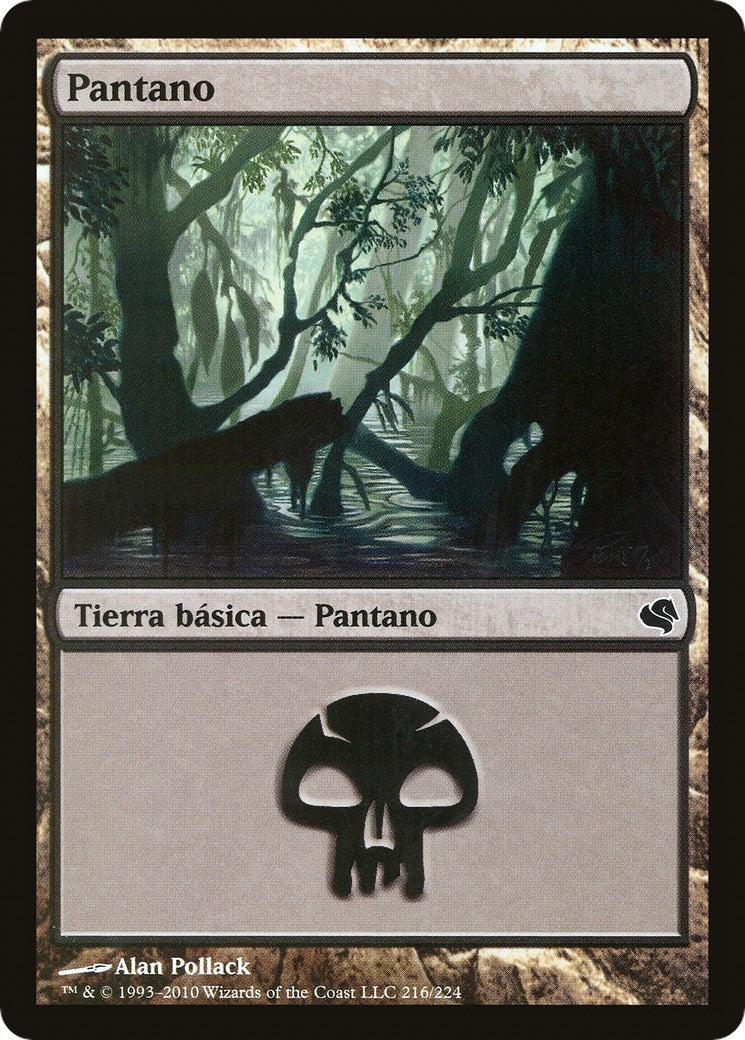 Image for Swamp (Spanish) - "Pantano" (216) (216) (Magic Encyclopedia 2011 (Salvat)) - Magic: The Gathering