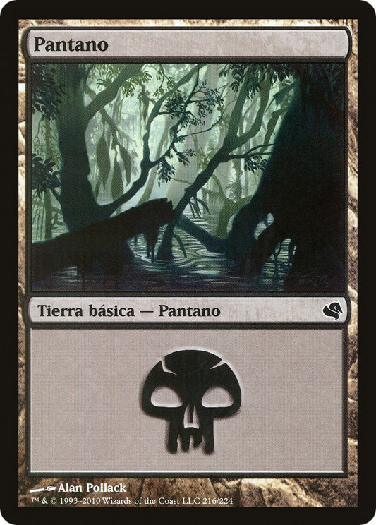 Image for Swamp (Spanish) - "Pantano" (216) (216) (Magic Encyclopedia 2011 (Salvat)) - Magic: The Gathering