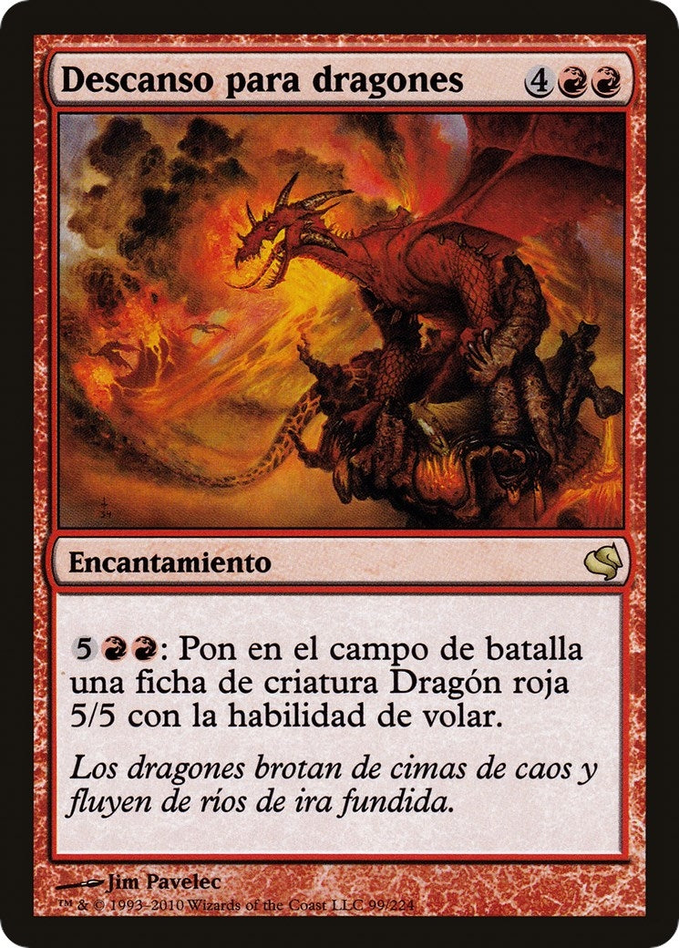Image for Dragon Roost (Spanish) - "Descanso para dragones" (99) (Magic Encyclopedia 2011 (Salvat)) - Magic: The Gathering