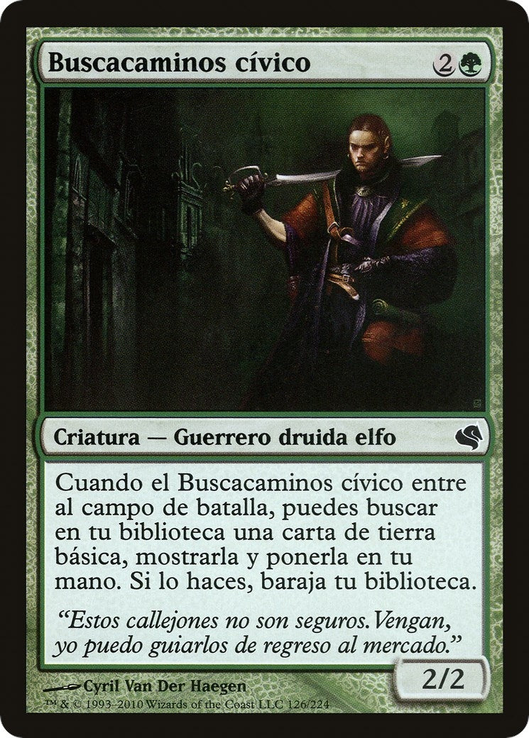 Image for Civic Wayfinder (Spanish) - "Buscacaminos civico" (126) (Magic Encyclopedia 2011 (Salvat)) - Magic: The Gathering