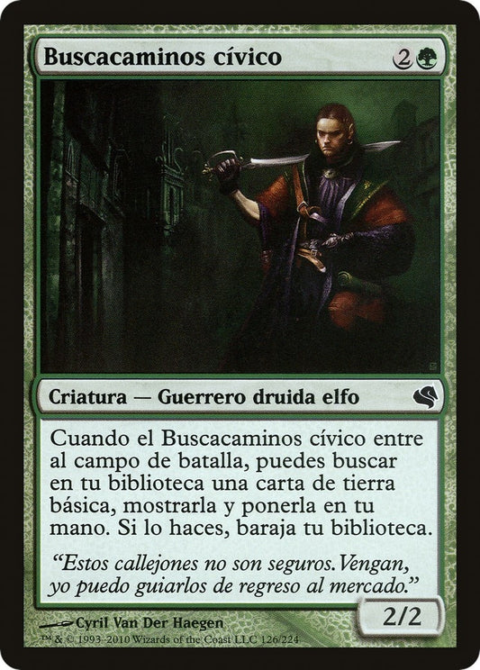 Image for Civic Wayfinder (Spanish) - "Buscacaminos civico" (126) (Magic Encyclopedia 2011 (Salvat)) - Magic: The Gathering