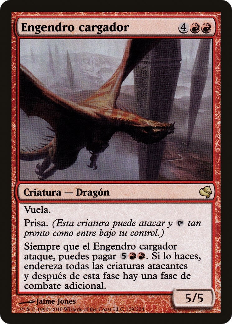 Image for Hellkite Charger (Spanish) - "Engendro cargador" (109) (Magic Encyclopedia 2011 (Salvat)) - Magic: The Gathering