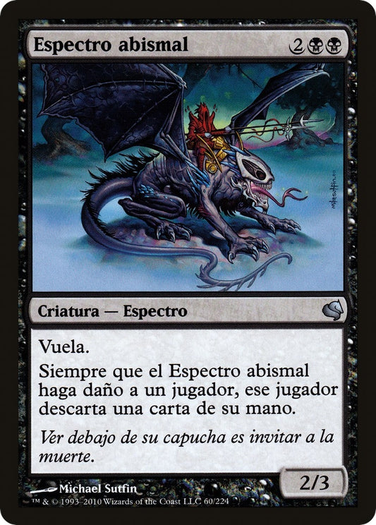 Image for Abyssal Specter (Spanish) - "Espectro abismal" (60) (Magic Encyclopedia 2011 (Salvat)) - Magic: The Gathering
