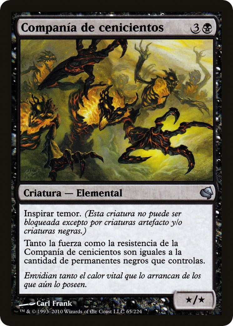 Image for Crowd of Cinders (Spanish) - "Compania de cenicientos" (65) (Magic Encyclopedia 2011 (Salvat)) - Magic: The Gathering