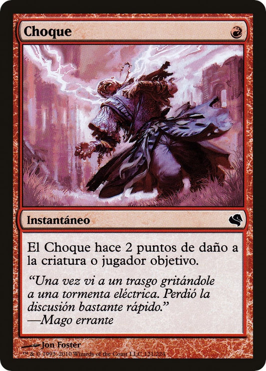 Image for Shock (Spanish) - "Choque" (121) (Magic Encyclopedia 2011 (Salvat)) - Magic: The Gathering