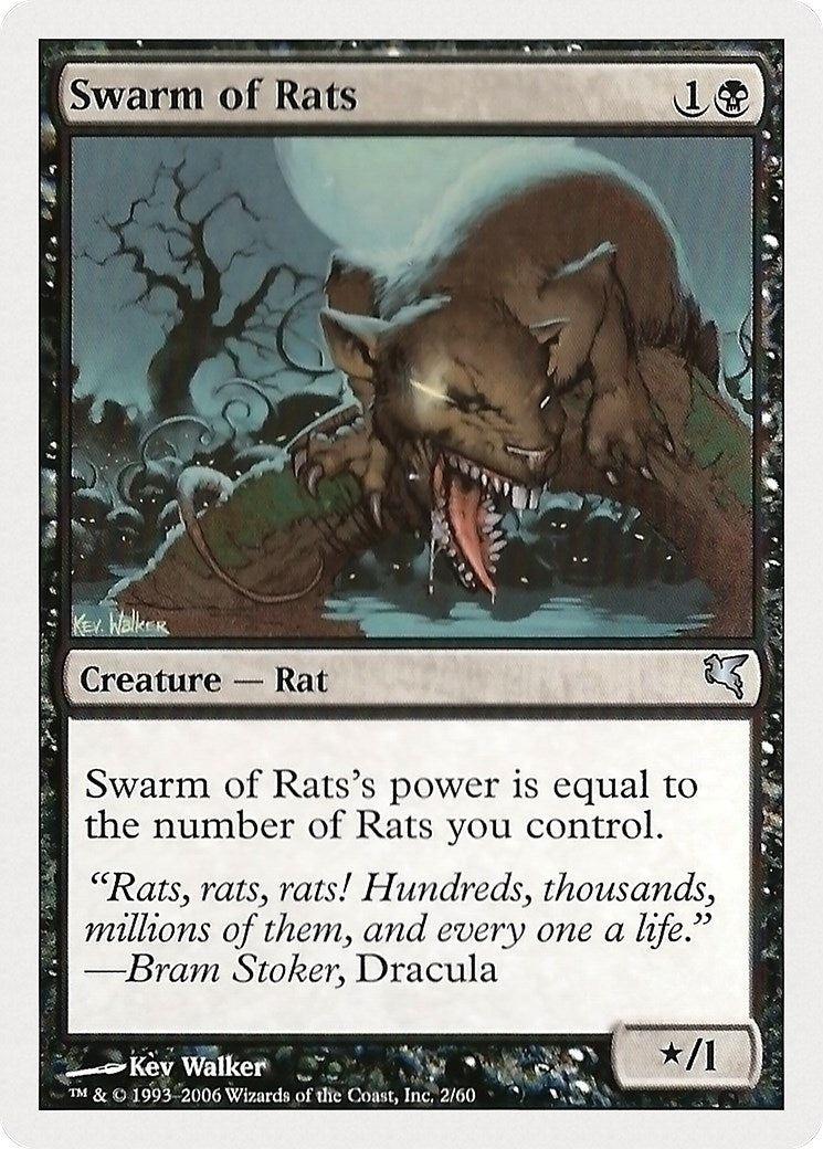 Image for Swarm of Rats (2) (2) (Magic Encyclopedia 2005 (Salvat/Hachette)) - Magic: The Gathering