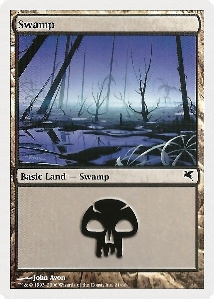 Image for Swamp (21) (21) (Magic Encyclopedia 2005 (Salvat/Hachette)) - Magic: The Gathering