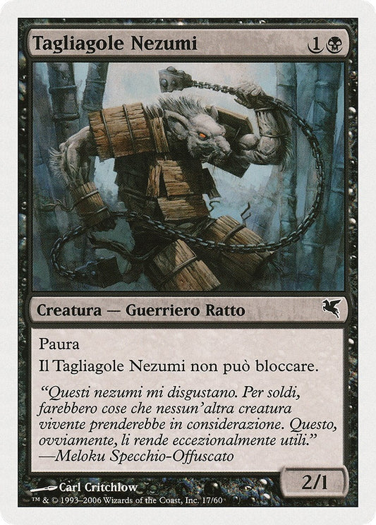 Image for Nezumi Cutthroat (Italian) - "Tagliagole Nezumi" (A17) (A17) (Magic Encyclopedia 2005 (Salvat/Hachette)) - Magic: The Gathering