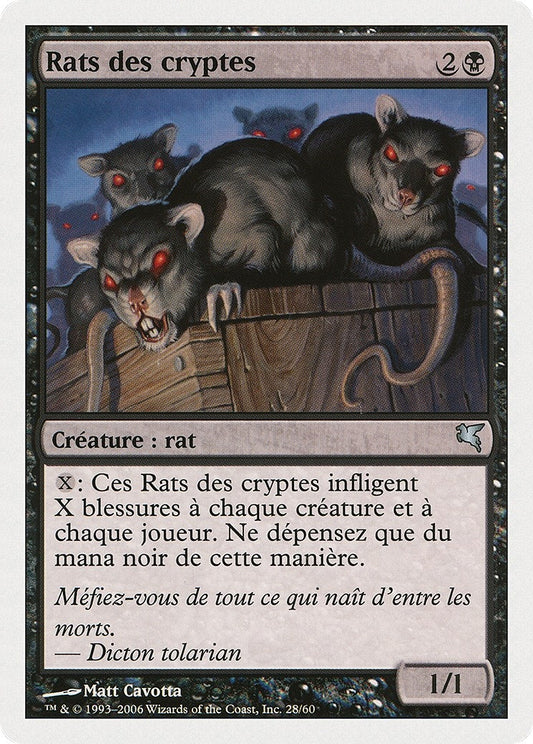 Image for Crypt Rats (French) - "Rats des cryptes" (A29) (Magic Encyclopedia 2005 (Salvat/Hachette)) - Magic: The Gathering