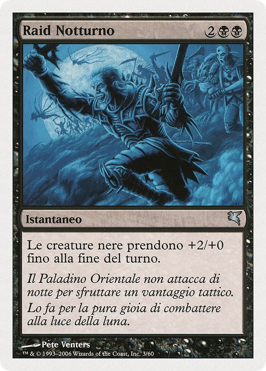 Image for Nocturnal Raid (Italian) - "Raid Notturno" (A3) (Magic Encyclopedia 2005 (Salvat/Hachette)) - Magic: The Gathering