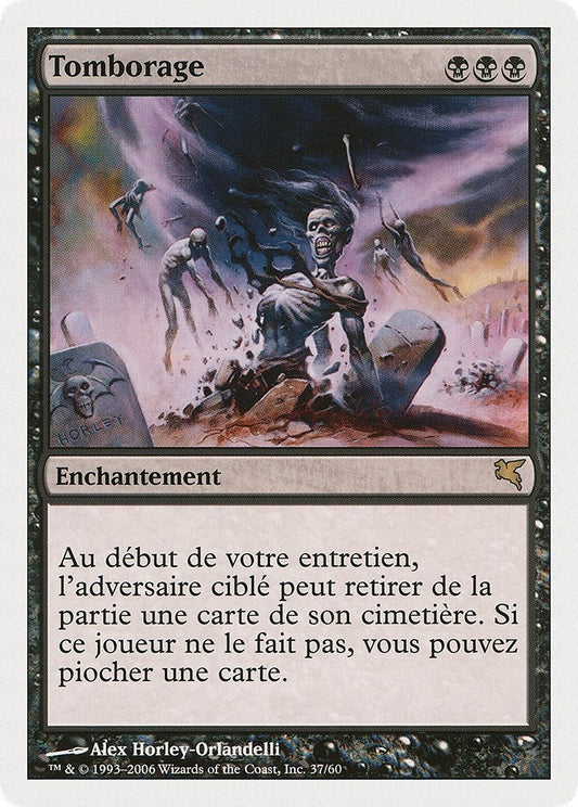 Image for Gravestorm (French) - "Tomborage" (A37) (Magic Encyclopedia 2005 (Salvat/Hachette)) - Magic: The Gathering