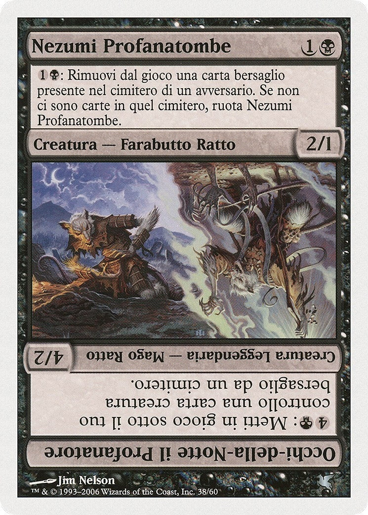 Image for Nezumi Graverobber // Nighteyes the Desecrator (Italian) - "Nezumi Profanatombe" (A38) (A38) (Magic Encyclopedia 2005 (Salvat/Hachette)) - Magic: The Gathering
