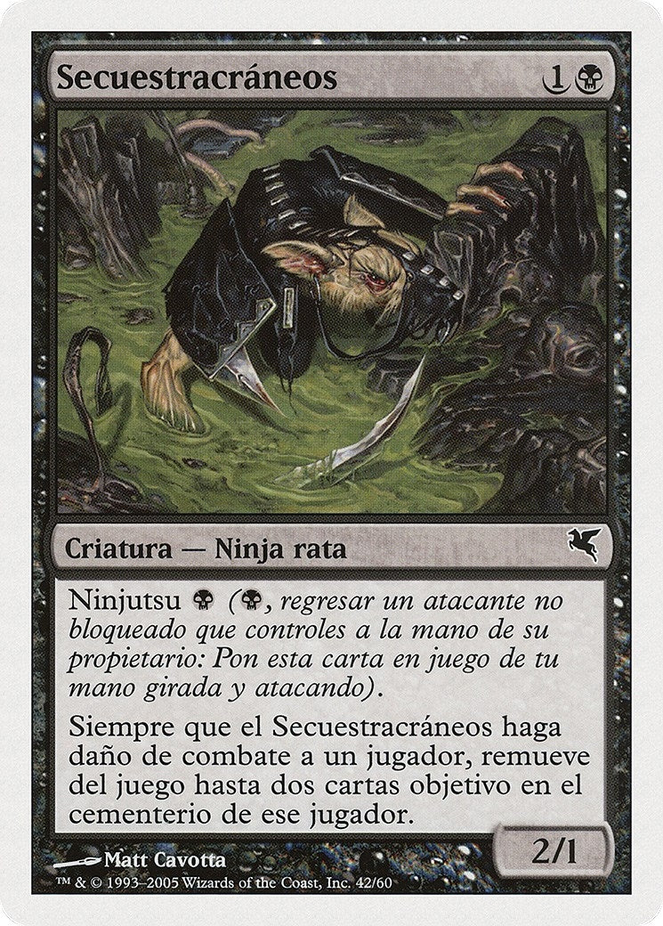 Image for Skullsnatcher (Spanish) - "Secuestracraneos" (A42) (A42) (Magic Encyclopedia 2005 (Salvat/Hachette)) - Magic: The Gathering