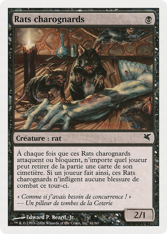 Image for Carrion Rats (French) - "Rats charognards" (A41) (A41) (Magic Encyclopedia 2005 (Salvat/Hachette)) - Magic: The Gathering