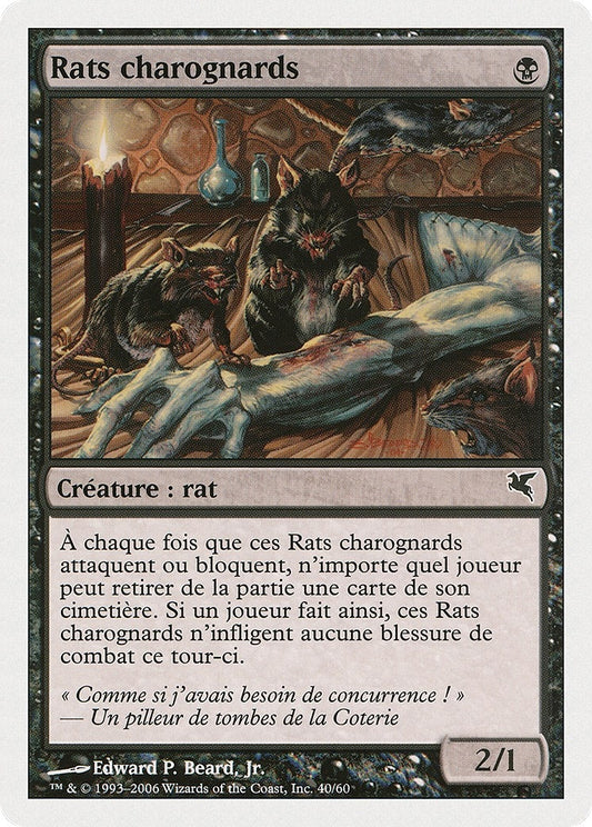 Image for Carrion Rats (French) - "Rats charognards" (A40) (A40) (Magic Encyclopedia 2005 (Salvat/Hachette)) - Magic: The Gathering