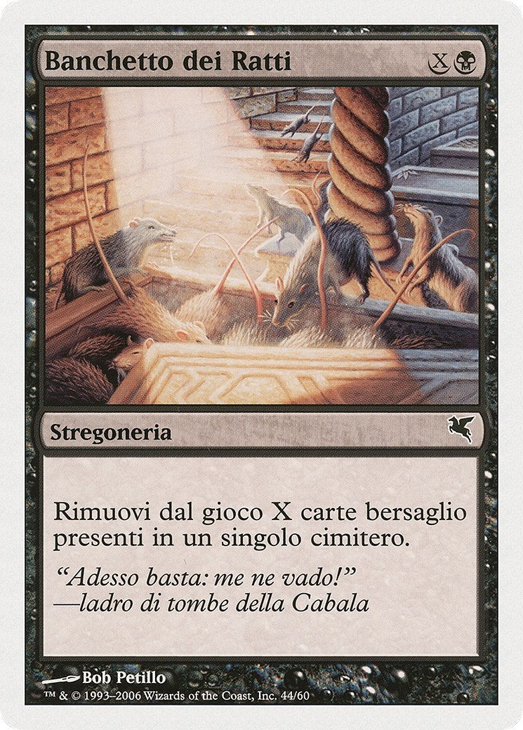 Image for Rats' Feast (Italian) - "Banchetto dei Ratti" (A44) (A44) (Magic Encyclopedia 2005 (Salvat/Hachette)) - Magic: The Gathering