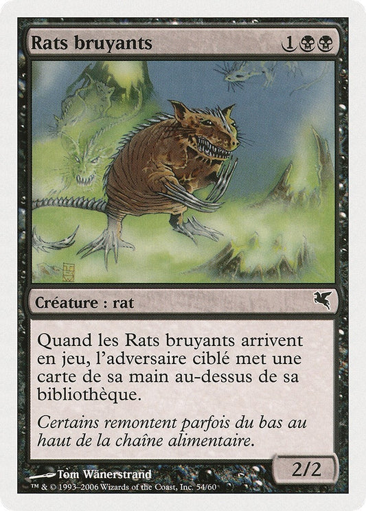 Image for Chittering Rats (French) - "Rats bruyants" (A54) (A54) (Magic Encyclopedia 2005 (Salvat/Hachette)) - Magic: The Gathering