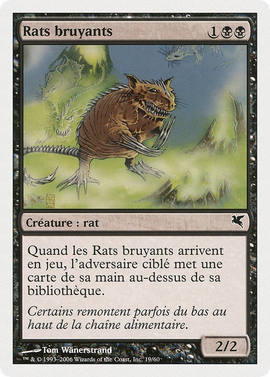 Image for Chittering Rats (French) - "Rats bruyants" (A19) (A19) (Magic Encyclopedia 2005 (Salvat/Hachette)) - Magic: The Gathering