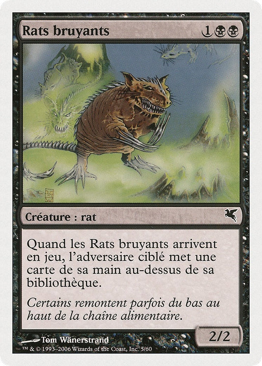 Image for Chittering Rats (French) - "Rats bruyants" (A5) (A5) (Magic Encyclopedia 2005 (Salvat/Hachette)) - Magic: The Gathering