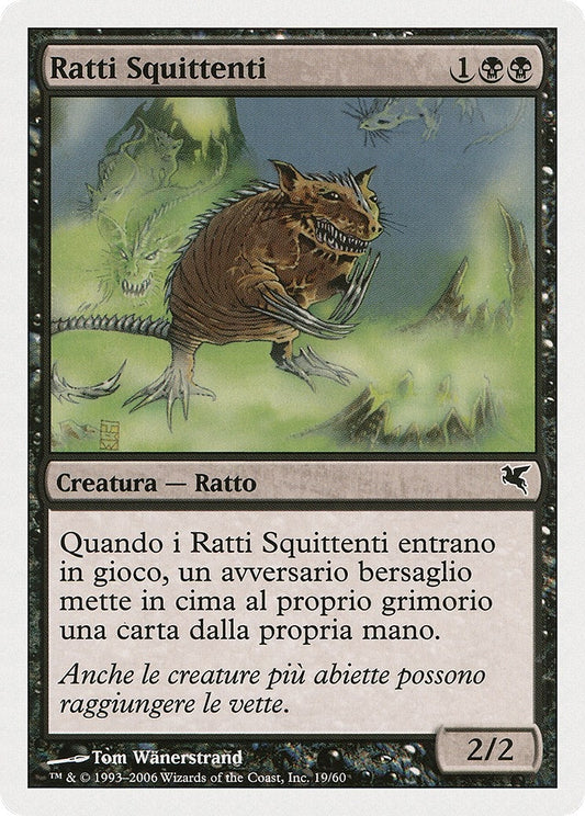 Image for Chittering Rats (Italian) - "Ratti Squittenti" (A19) (A19) (Magic Encyclopedia 2005 (Salvat/Hachette)) - Magic: The Gathering