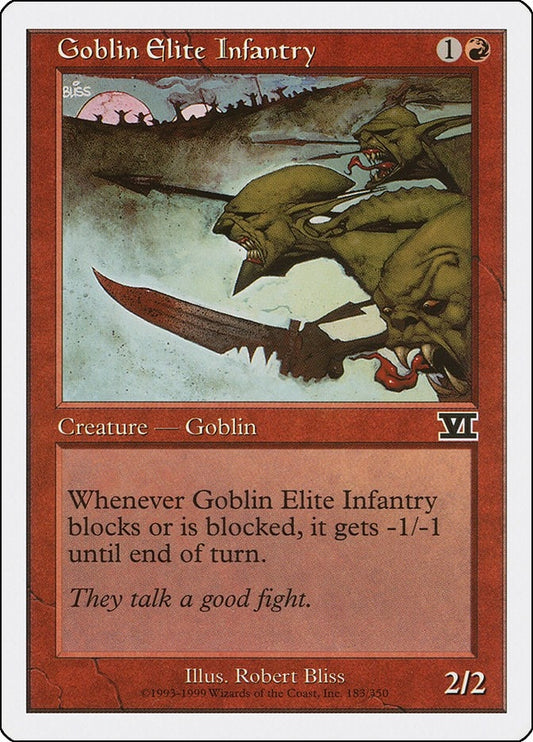 Image for Goblin Elite Infantry (183) (Classic Sixth Edition) - Magic: The Gathering