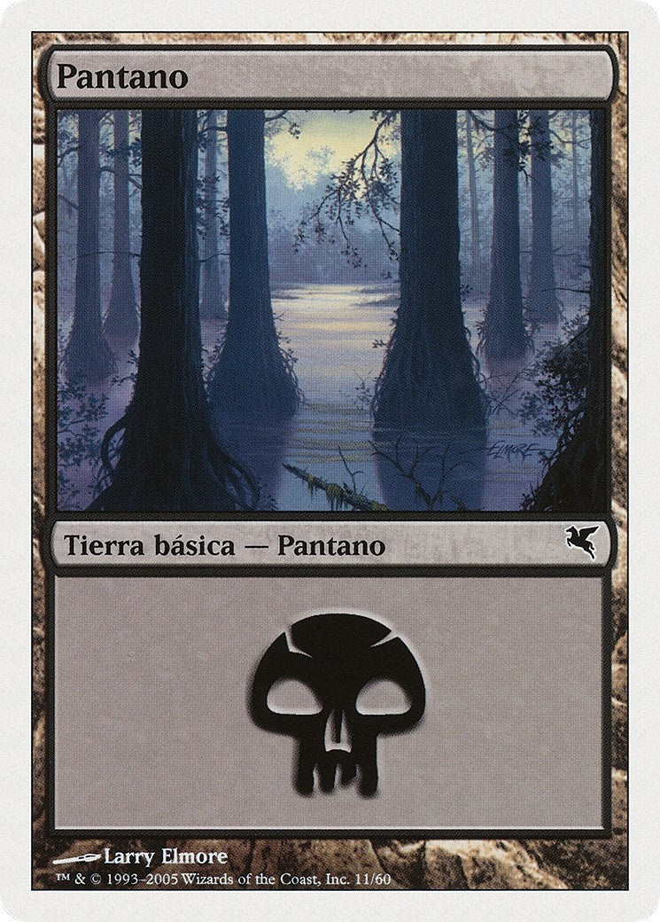 Image for Swamp (Spanish) - "Pantano" (A11) (A11) (Magic Encyclopedia 2005 (Salvat/Hachette)) - Magic: The Gathering