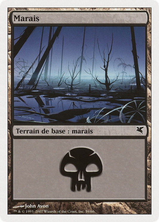 Image for Swamp (French) - "Marais" (E59) (E59) (Magic Encyclopedia 2005 (Salvat/Hachette)) - Magic: The Gathering