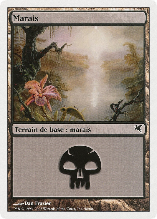 Image for Swamp (French) - "Marais" (A58) (A58) (Magic Encyclopedia 2005 (Salvat/Hachette)) - Magic: The Gathering