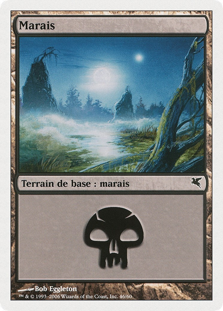 Image for Swamp (French) - "Marais" (A46) (A46) (Magic Encyclopedia 2005 (Salvat/Hachette)) - Magic: The Gathering