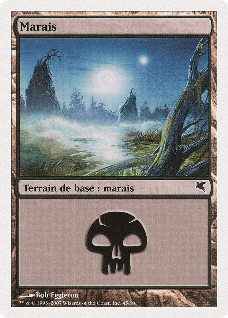 Image for Swamp (French) - "Marais" (D45) (D45) (Magic Encyclopedia 2005 (Salvat/Hachette)) - Magic: The Gathering