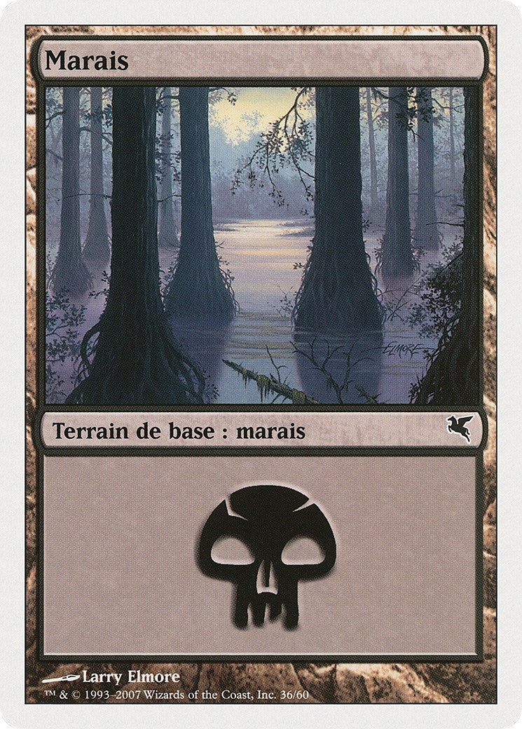 Image for Swamp (French) - "Marais" (D36) (D36) (Magic Encyclopedia 2005 (Salvat/Hachette)) - Magic: The Gathering