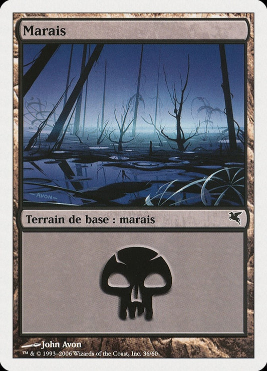 Image for Swamp (French) - "Marais" (A36) (A36) (Magic Encyclopedia 2005 (Salvat/Hachette)) - Magic: The Gathering