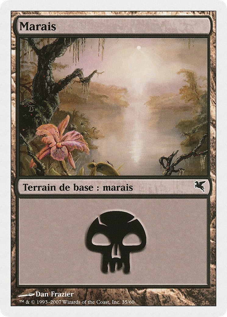 Image for Swamp (French) - "Marais" (D35) (D35) (Magic Encyclopedia 2005 (Salvat/Hachette)) - Magic: The Gathering