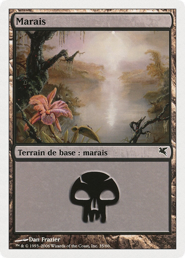 Image for Swamp (French) - "Marais" (A35) (A35) (Magic Encyclopedia 2005 (Salvat/Hachette)) - Magic: The Gathering