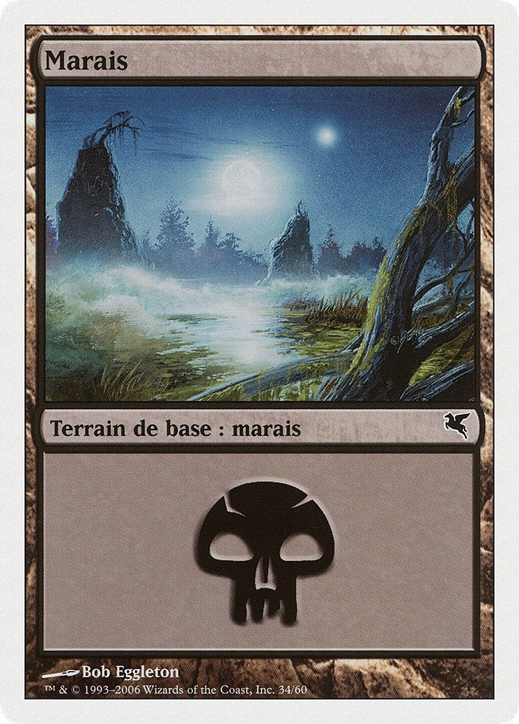 Image for Swamp (French) - "Marais" (F34) (F34) (Magic Encyclopedia 2005 (Salvat/Hachette)) - Magic: The Gathering