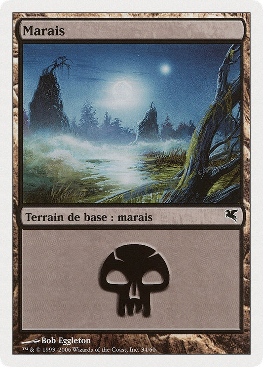 Image for Swamp (French) - "Marais" (F34) (F34) (Magic Encyclopedia 2005 (Salvat/Hachette)) - Magic: The Gathering