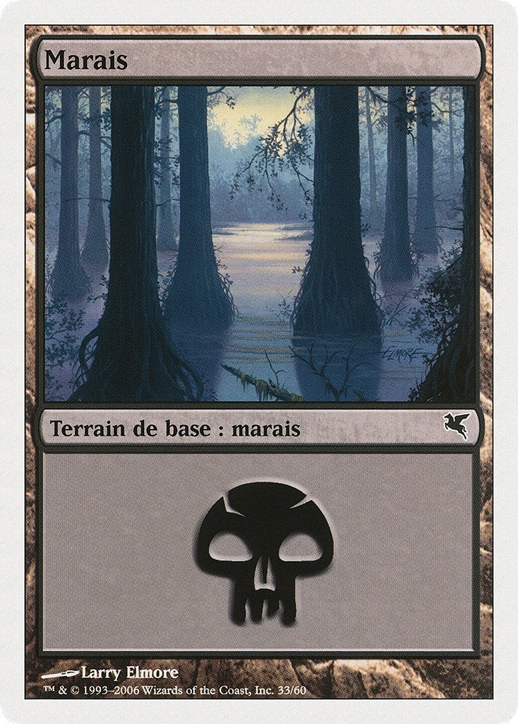 Image for Swamp (French) - "Marais" (A33) (A33) (Magic Encyclopedia 2005 (Salvat/Hachette)) - Magic: The Gathering