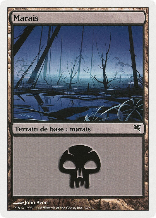 Image for Swamp (French) - "Marais" (A32) (A32) (Magic Encyclopedia 2005 (Salvat/Hachette)) - Magic: The Gathering