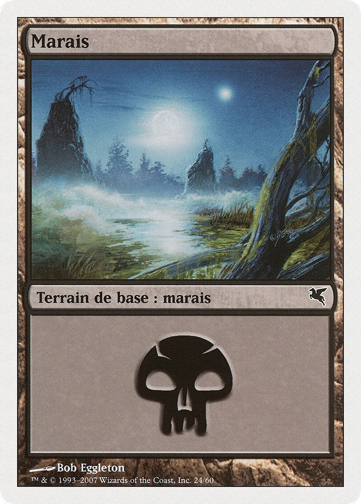 Image for Swamp (French) - "Marais" (E24) (E24) (Magic Encyclopedia 2005 (Salvat/Hachette)) - Magic: The Gathering