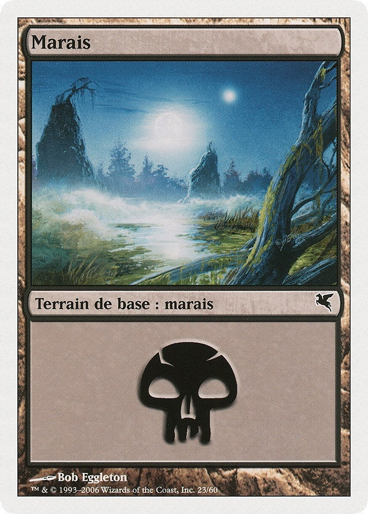 Image for Swamp (French) - "Marais" (A23) (A23) (Magic Encyclopedia 2005 (Salvat/Hachette)) - Magic: The Gathering