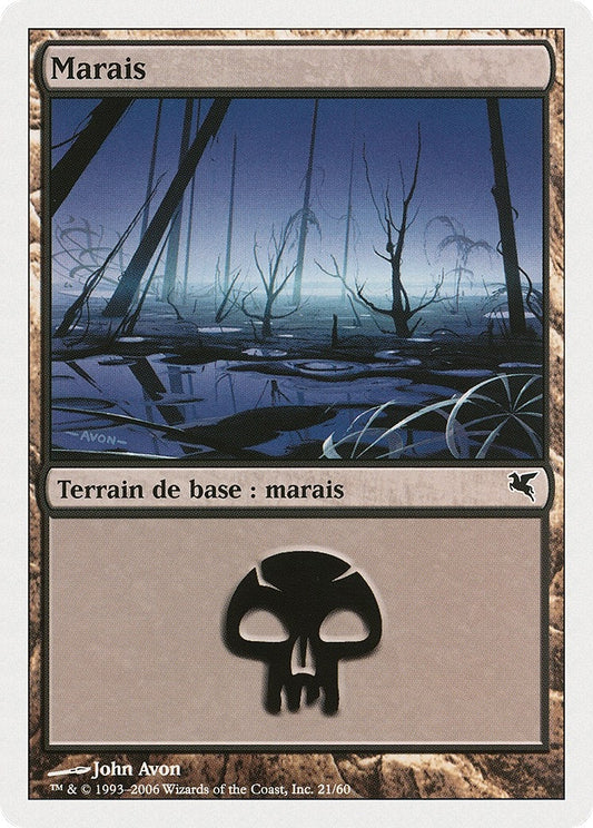 Image for Swamp (French) - "Marais" (A21) (A21) (Magic Encyclopedia 2005 (Salvat/Hachette)) - Magic: The Gathering