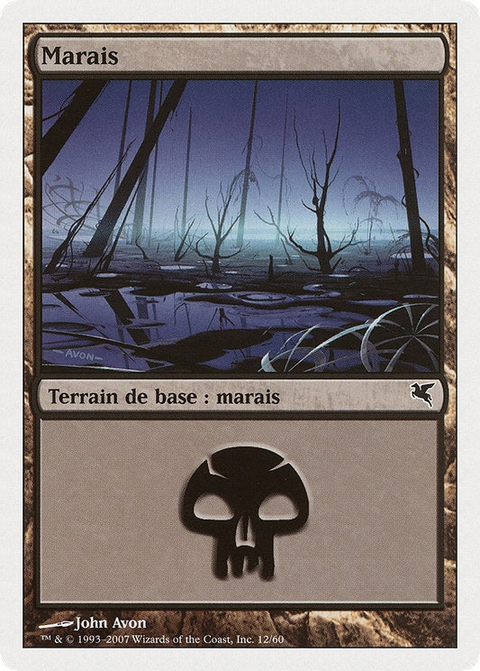 Image for Swamp (French) - "Marais" (E12) (E12) (Magic Encyclopedia 2005 (Salvat/Hachette)) - Magic: The Gathering