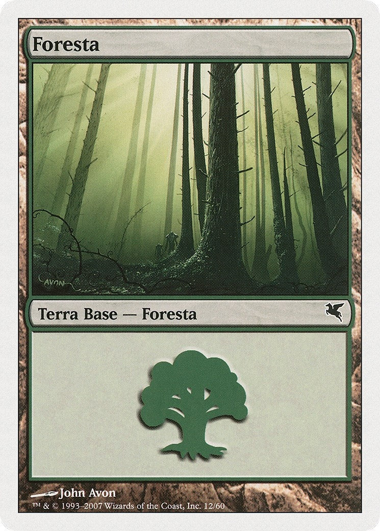 Image for Forest (Italian) - "Foresta" (D12) (D12) (Magic Encyclopedia 2005 (Salvat/Hachette)) - Magic: The Gathering