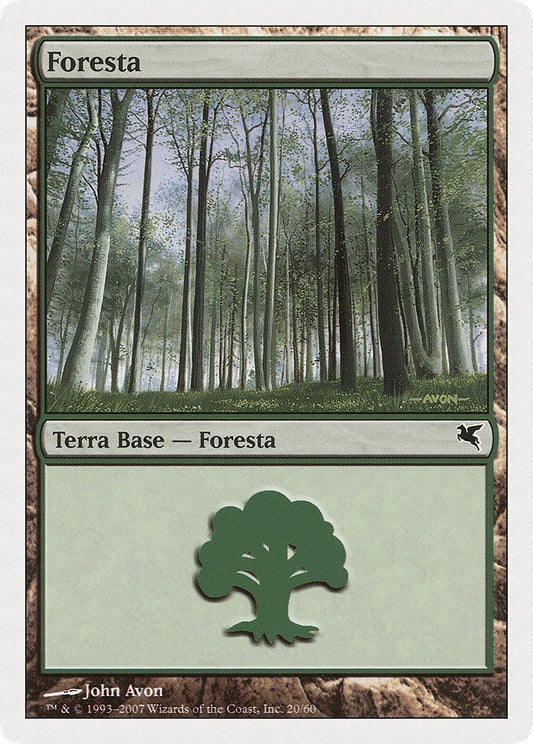 Image for Forest (Italian) - "Foresta" (J20) (J20) (Magic Encyclopedia 2005 (Salvat/Hachette)) - Magic: The Gathering