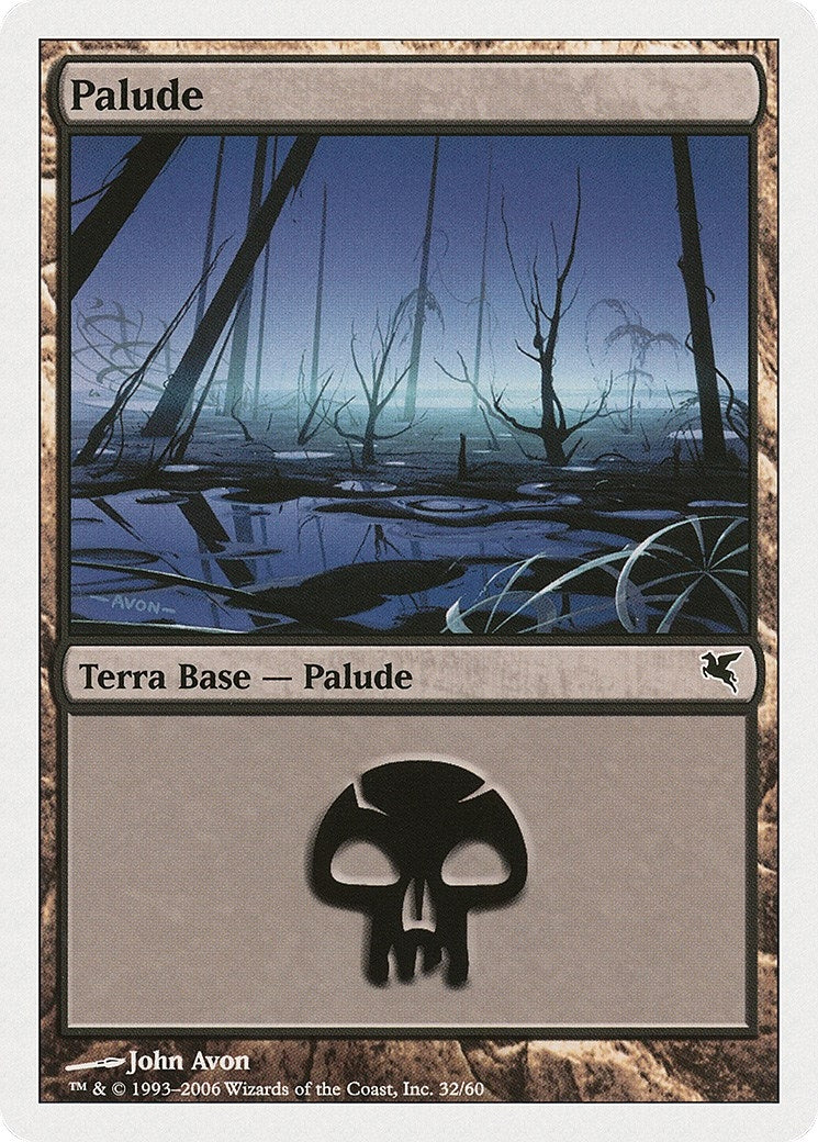 Image for Swamp (Italian) - "Palide" (A32) (A32) (Magic Encyclopedia 2005 (Salvat/Hachette)) - Magic: The Gathering