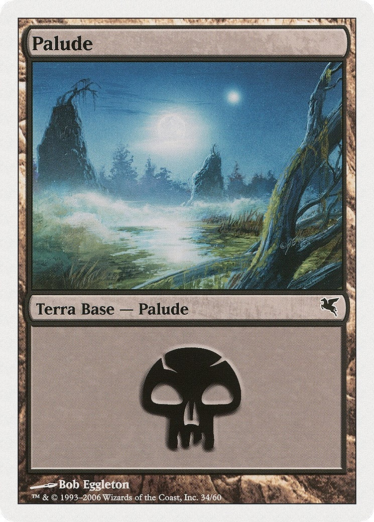 Image for Swamp (Italian) - "Palide" (A34) (A34) (Magic Encyclopedia 2005 (Salvat/Hachette)) - Magic: The Gathering