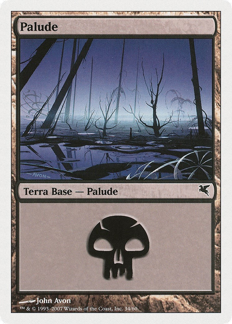 Image for Swamp (Italian) - "Palide" (D34) (D34) (Magic Encyclopedia 2005 (Salvat/Hachette)) - Magic: The Gathering