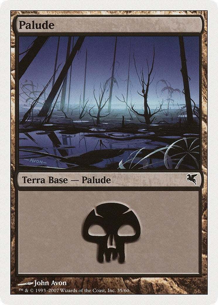 Image for Swamp (Italian) - "Palide" (E35) (E35) (Magic Encyclopedia 2005 (Salvat/Hachette)) - Magic: The Gathering