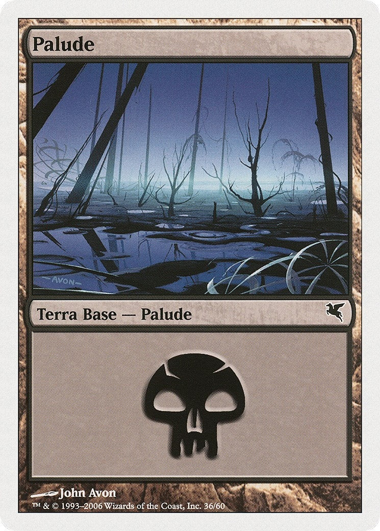 Image for Swamp (Italian) - "Palide" (A36) (A36) (Magic Encyclopedia 2005 (Salvat/Hachette)) - Magic: The Gathering